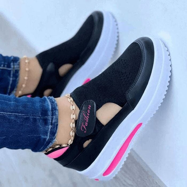 Tênis Feminino Casual Respirável - Soft Calçados (Tênis Feminino 9) Dashui Preto 35 