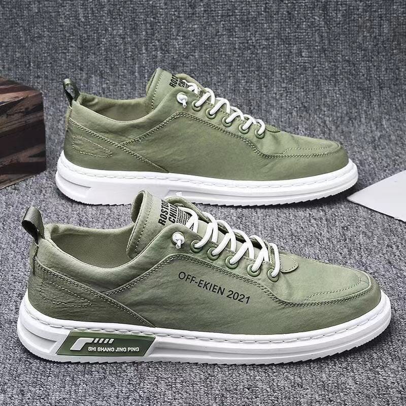 Tênis Masculino em Couro - EKIEN Calçados (Tênis Masculino 7) Dashui 37 Verde 