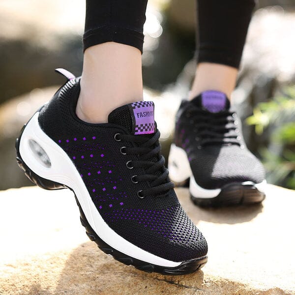 Tênis Ortopédico Anti Impacto - Confort Flex Calçados (Tênis Feminino 10) Dm Stores 33 Preto e Rosa 