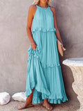 Vestido Vitoria Nova Coleção Roupas (Vestido 1) Dashui Azul Céu P 